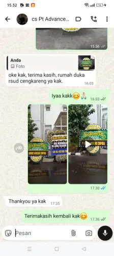 Testimonial Papan Bunga Pernikahan cikamunding