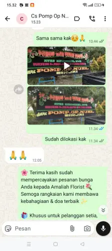 Testimonial Papan Bunga cikamunding