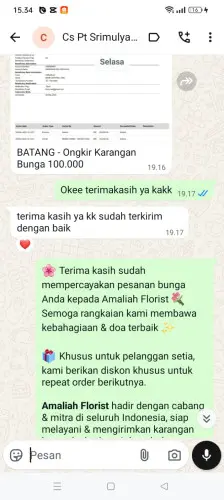 Testimonial Papan Bunga cikamunding