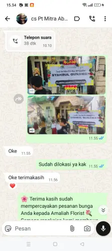 Testimonial Papan Bunga cikamunding